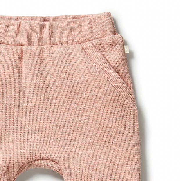 Wilson & Frenchy Peach | Organic Waffle Slouch Pant