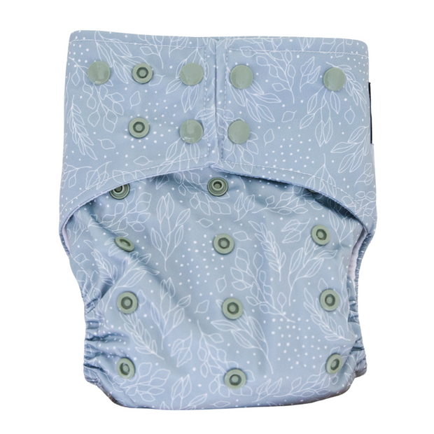 Modern Cloth Nappy | Natural Leaf | Nappy Shell|