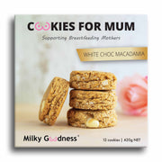 Milky Goodness | White Chocolate Chip & Macadamia | Lactation Cookies
