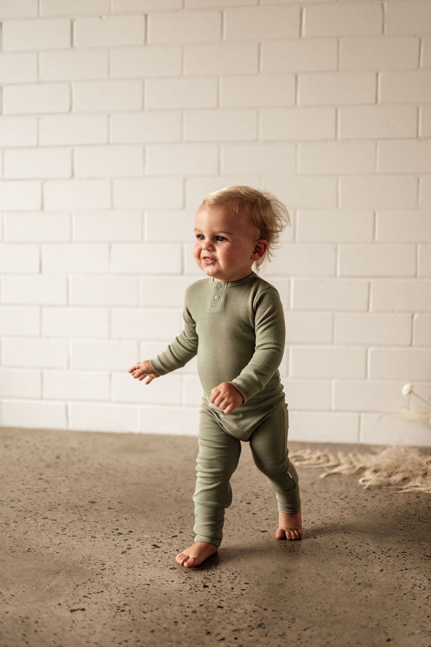 Snuggle Hunny Kids - Long Sleeve Body Suit - Dewkist - Jack and Willow