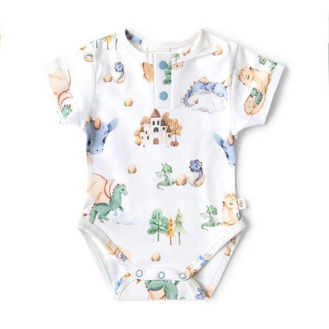 Snuggle Hunny Kids - Dragon bodysuit - Jack and Willow