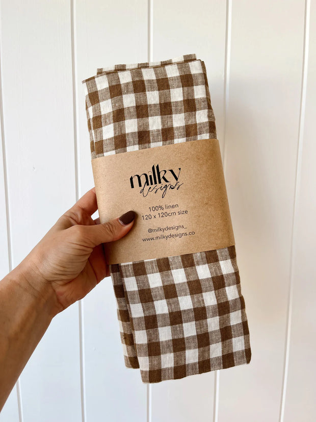 Milky Designs Wrap - coco gingham - Jack and Willow