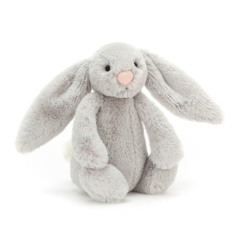 Jellycat Bashful Bunny Silver Grey Small (18cm)-Jack & Willow