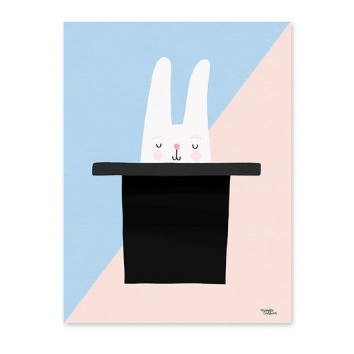 Michelle Carlslund Bunny Hat Trick Poster-Jack & Willow
