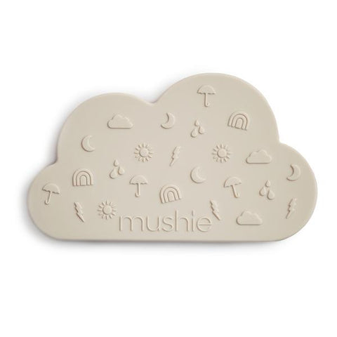 Mushie Cloud Teether | Cloud Gray