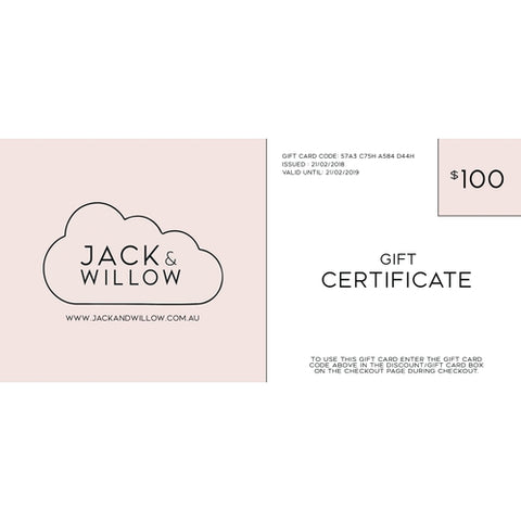 Jack & Willow Gift Certificate-Jack & Willow