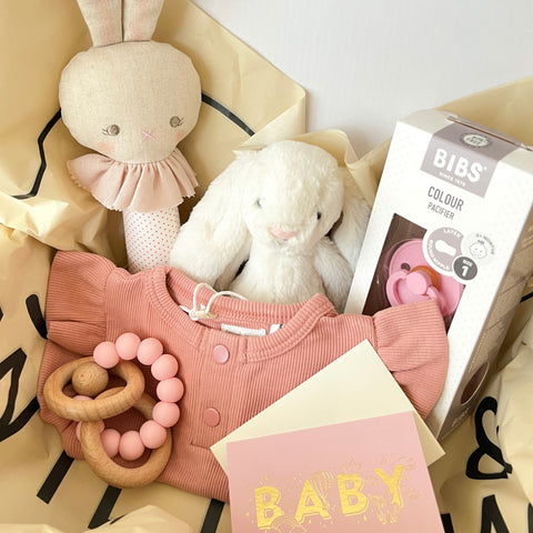 Jack and Willow baby girl gift box