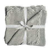 Alimrose Mini Moss Stitch Blanket - Grey