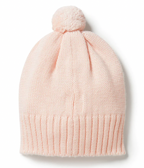 Wilson & Frenchy Knitted Mini Cable Hat - Blush