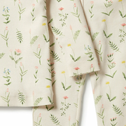 Wilson & Frenchy Organic Long Sleeve Pyjamas - Wild Flower - Organic Rib