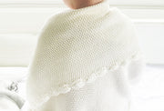 Alimrose Mini Moss Stitch Blanket - Ivory